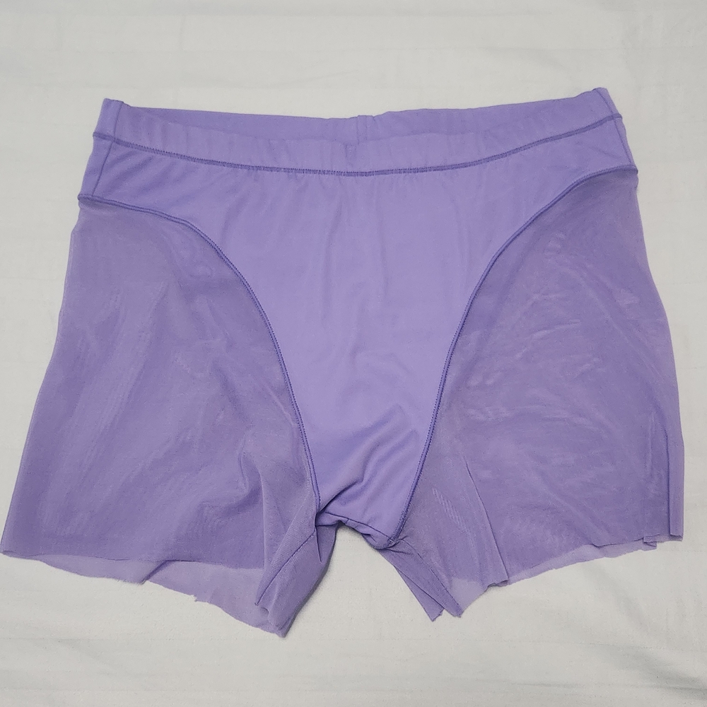 Women’s Purple Athletic Shorts with Breathable Mesh Panels
